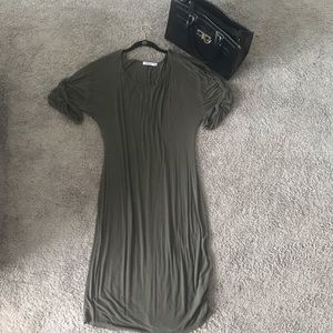 Olive green dress